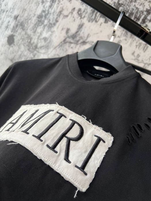 AMIRI футболка шорты комплект летний костюм спортивный черный белый