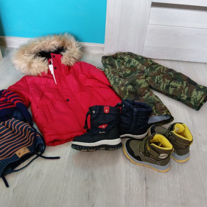 Zestaw dla chłopca na zimę r.92