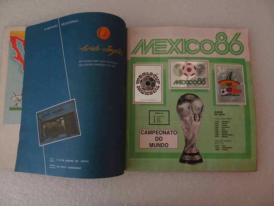 Caderneta de cromos México 86 Morumbi Panini (faltam 54 cromos)