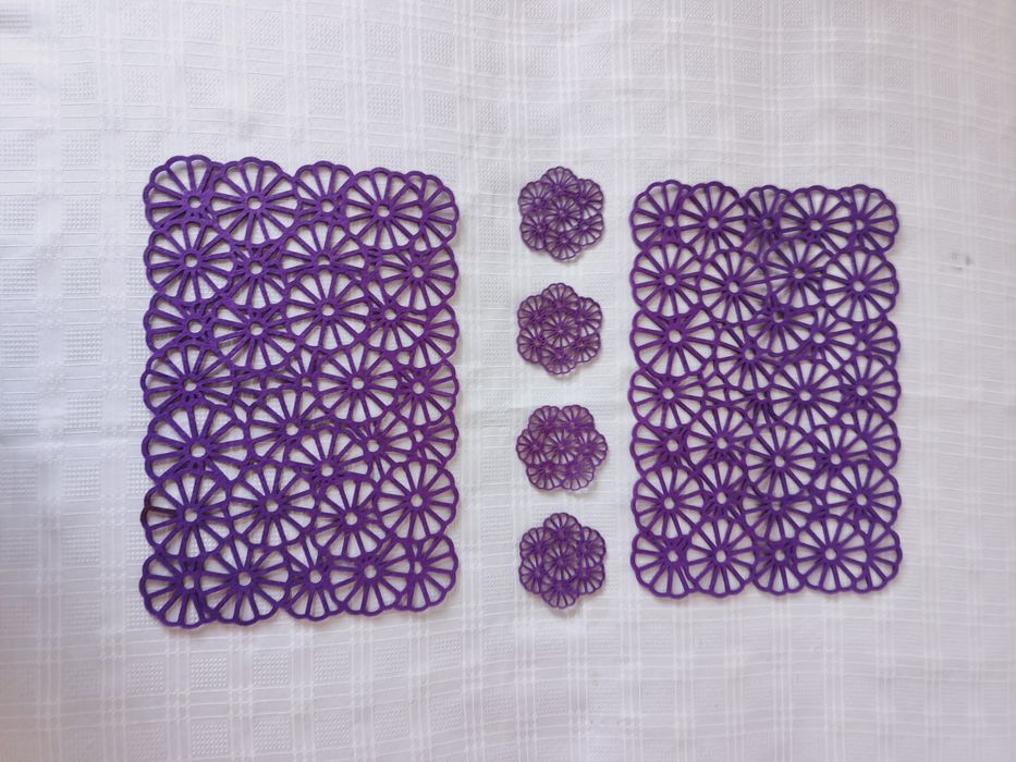 Ochronne  podkładki - serwetki filcowe, 6 sztuk