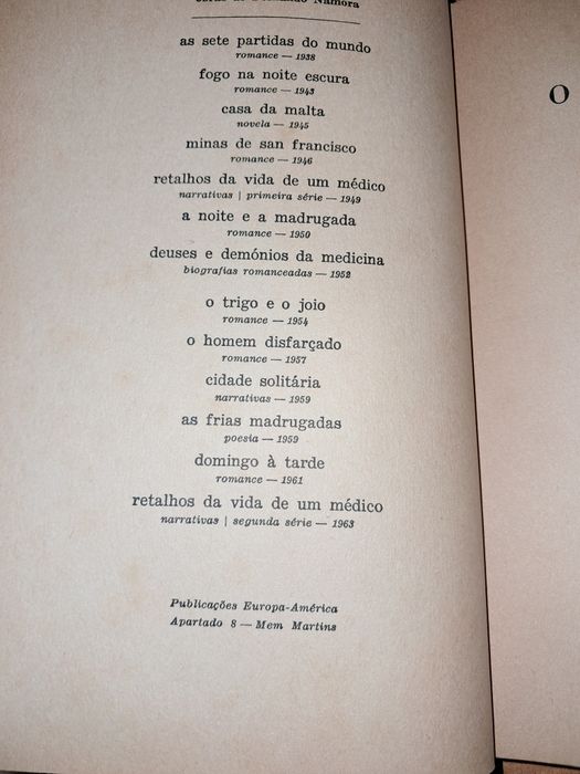 Livro O Trigo e o Joio de Fernando Namora