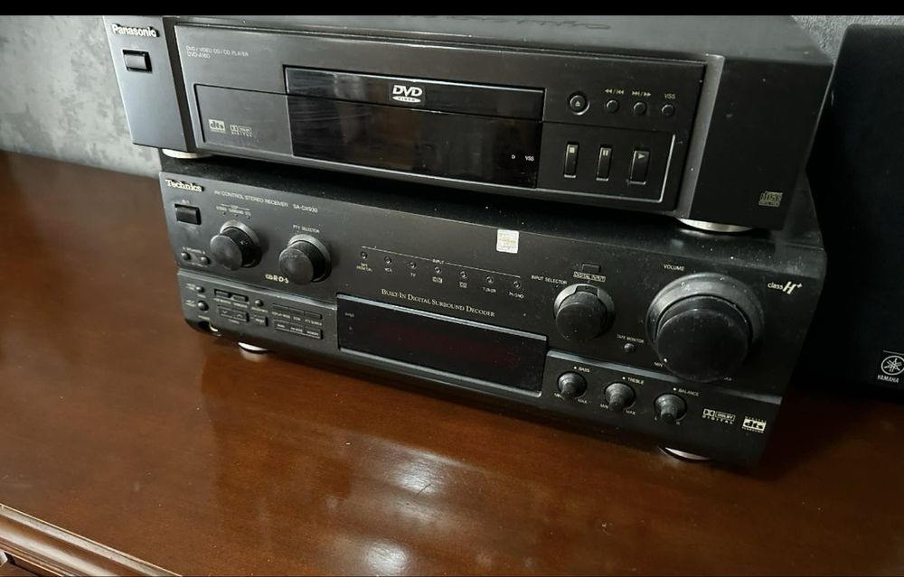 Radio tehnics DvD panasonic i glosniki yamaha