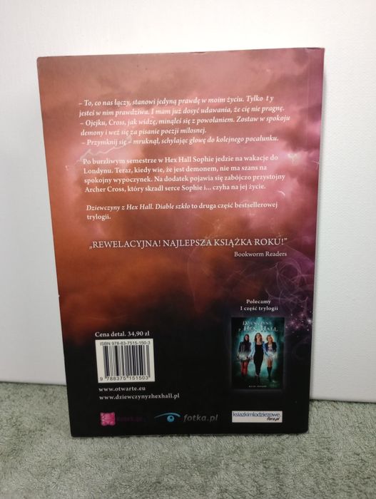 Diable szkło. Dziewczyny z Hex Hall. Rachel Hawkins