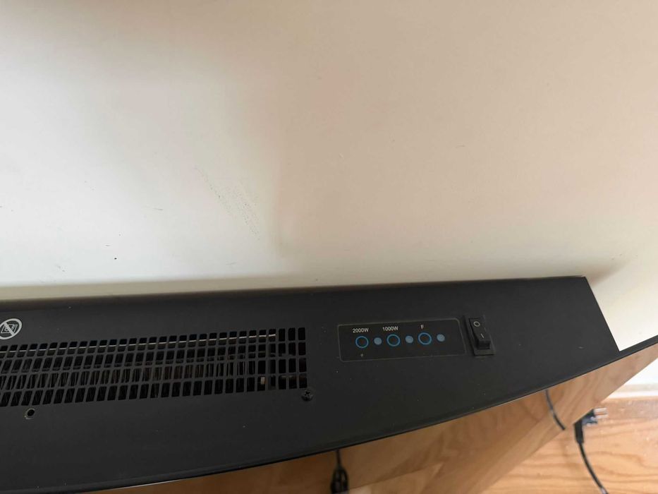 Salamandra elétrica curva de parede