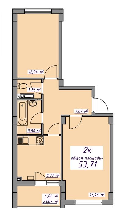 Продам квартиру новую 7 небо