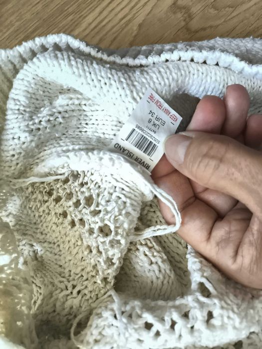 Ażurowy sweter River Island, rozmiar S