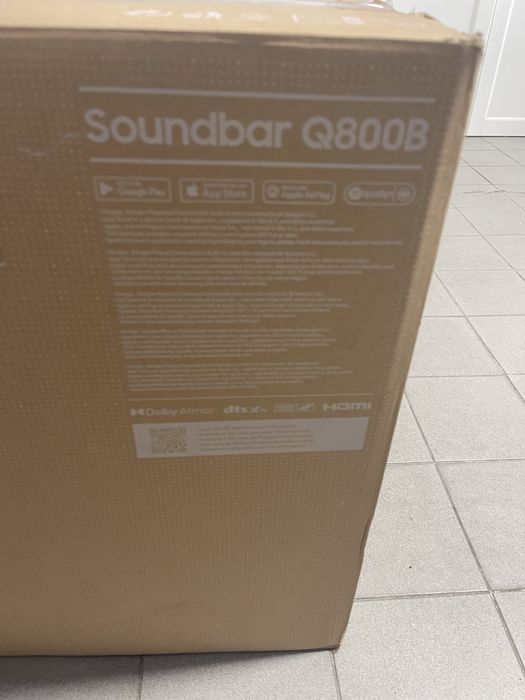 Samsung Soundbar Q800B 540W 5.1.2 Dolby Atmos – Nova (na caixa)