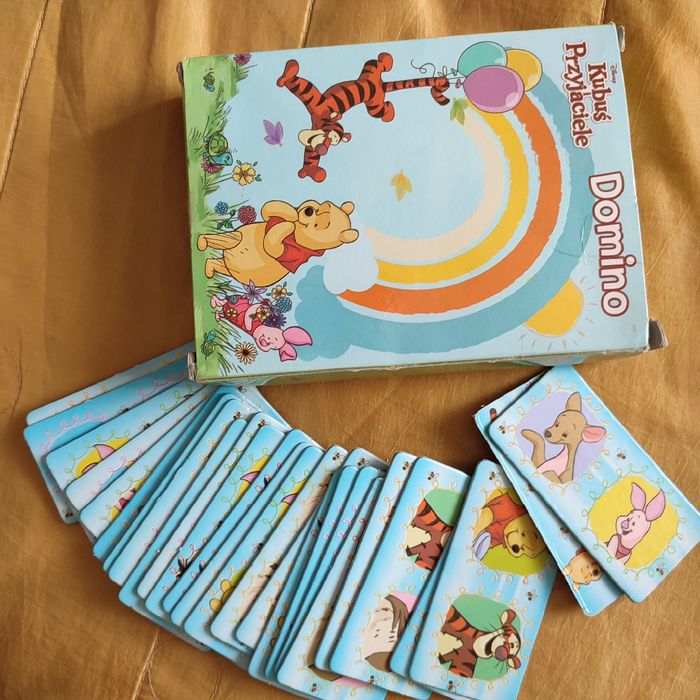 Domino Kubuś i przyjaciele oraz książka Puchatek hoduje dynię Egmont
