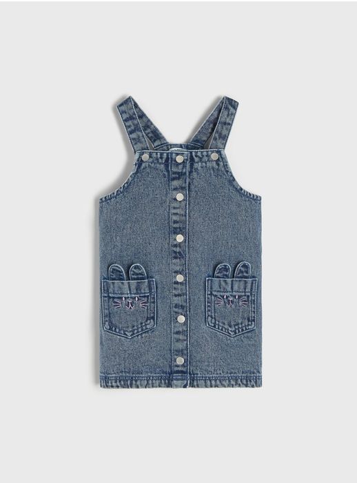 Джинсовий сарафан з кишенями, розм.86