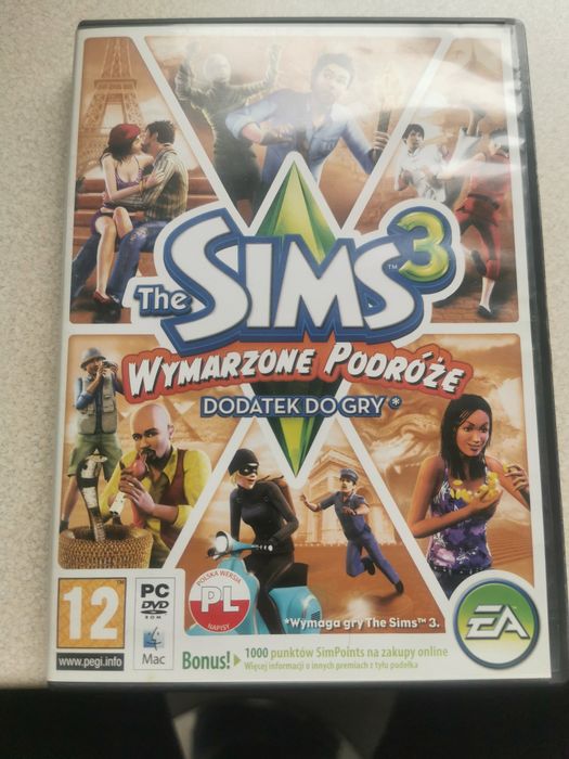 Gra komputerowa. Dodatek do The Sims 3 wymarzone podróże