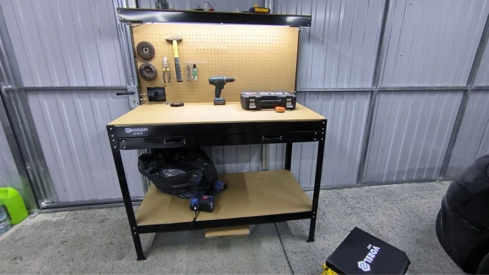 Верстат з ящиком Верстат столярний Верстак в гараж Слесарный стол