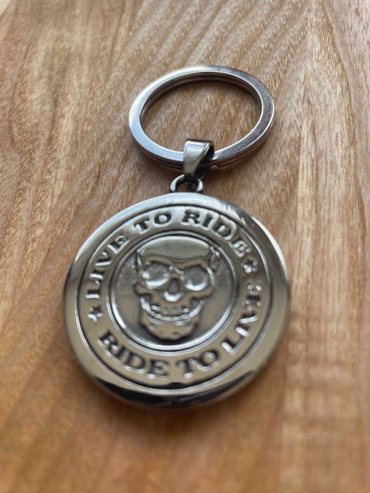 Брелок "LIVE TO RIDE - RIDE TO LIVE", сталь 316L - НОВЫЙ