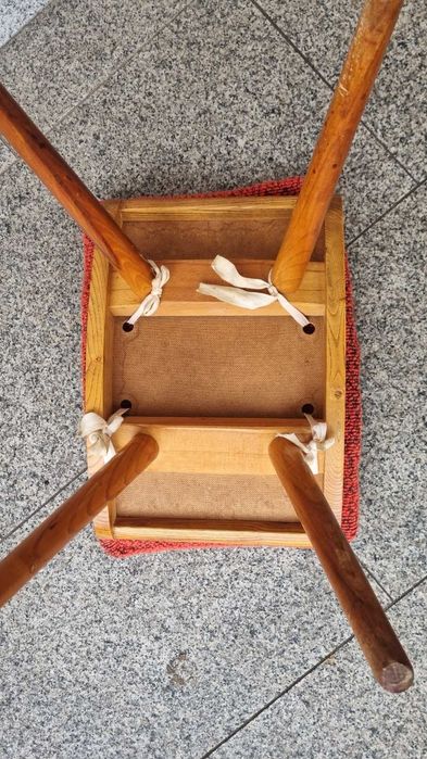 Taboret podnóżek design PRL Lata 60 Czechosłowacja Vintage Retro