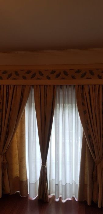 Conjunto Cortinados + Sanefa no mesmo padrão64738135780865123
