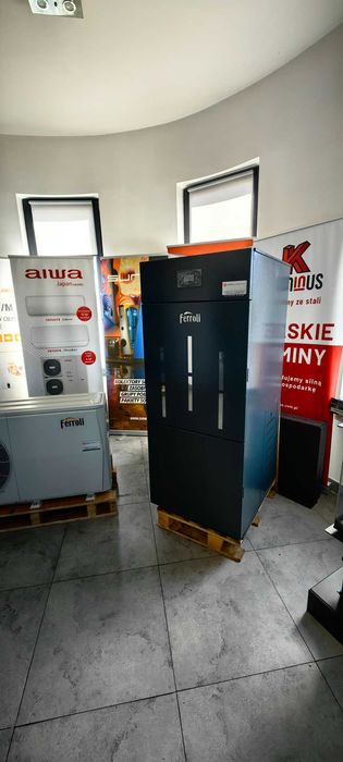Kocioł pelletowy 24 kw Bio Ferroli wraz z instalacja