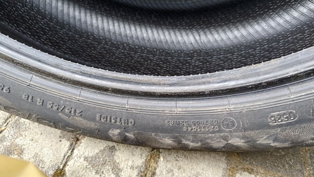 Komplet opon Continental 215/55 r 18 2025r jak nowe