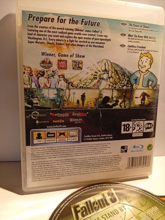 PS3 - Fallout 3 PS3 Wydanie Premierowe + Oficjalny Poradnik Płyta Bez Rys