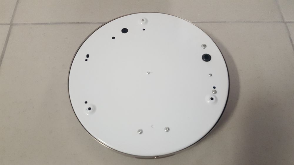 Aplique de luz de tecto metalizado