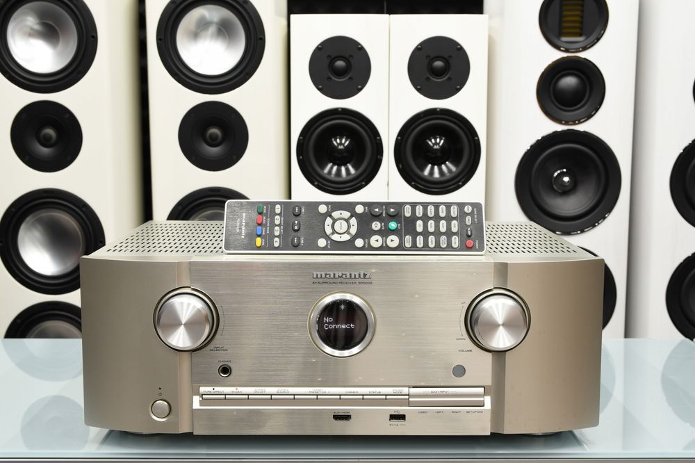 Amplituner wzmacniacz do kina domowego stereo Marantz SR5009 pilot