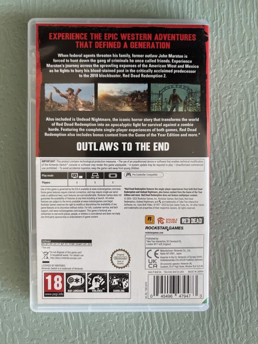 Red Dead Redemption - Nintendo Switch