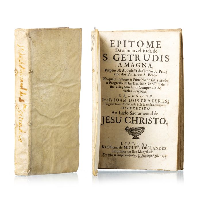 Livros - Prazeres; Fr. João dos - Epitome da admiravel vida de S. Gert