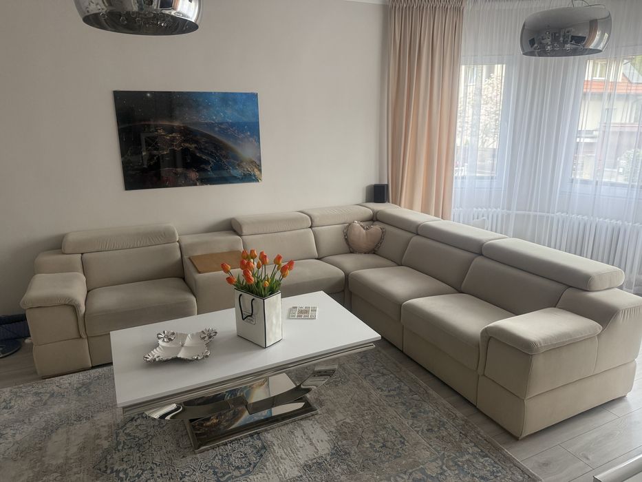 Narożnik beżowy do salonu