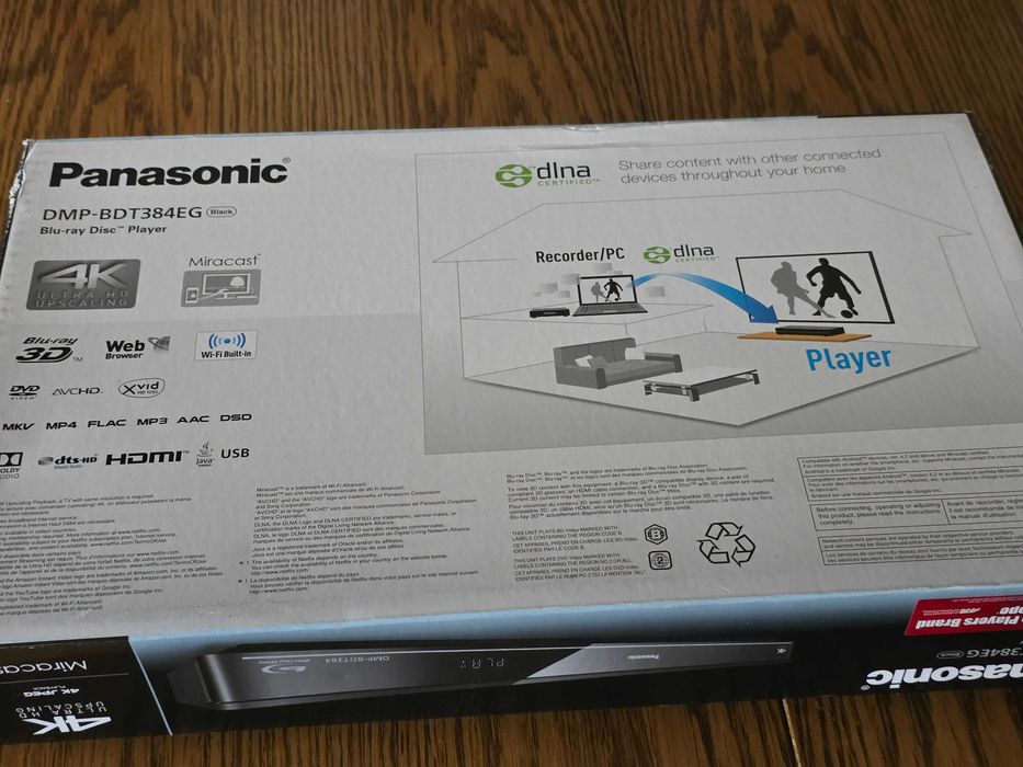 Panasonic Blu-Ray DMP-BDT384EG