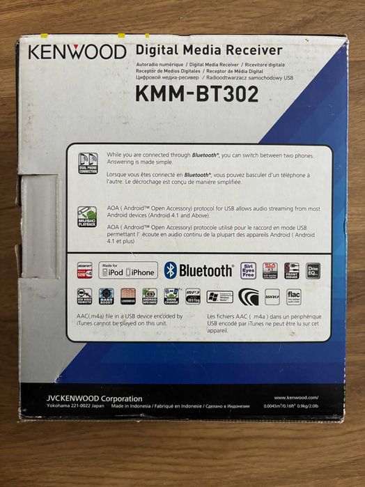Radio samochodowe Kenwood KMM-BT302 Bluetooth USB AUX