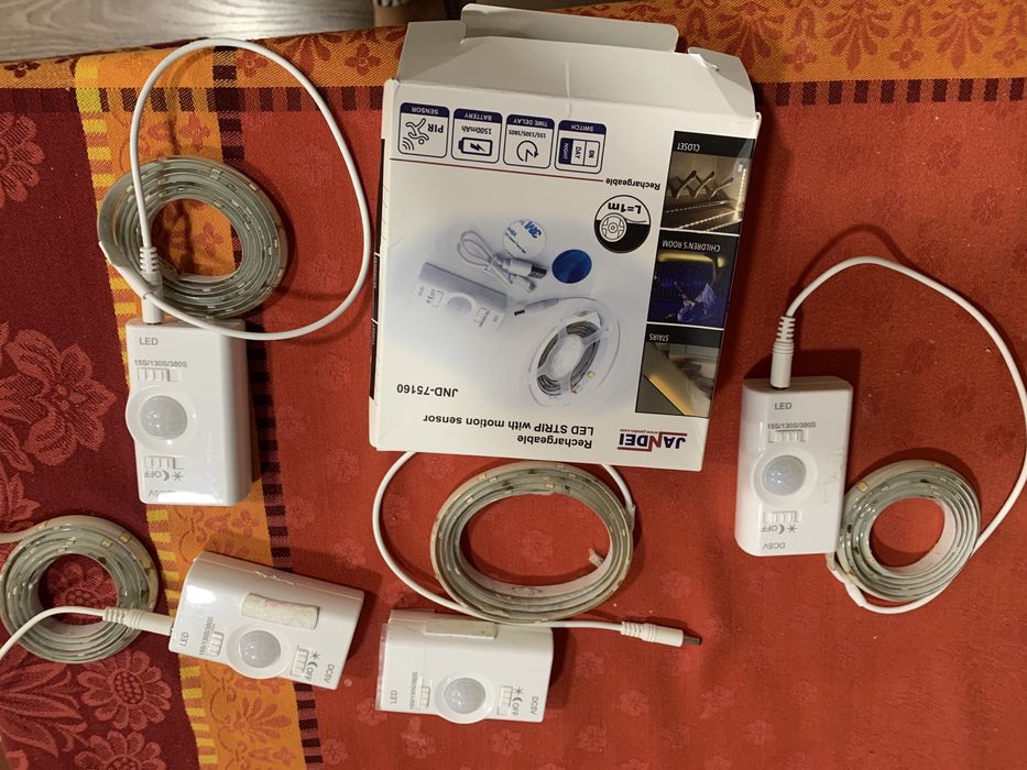 1M 5V LED Strip with Rechargeable USB Sensor