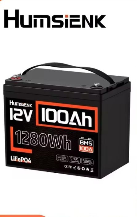Акумулятор lifepo4 12V 100Ah Humsienk  1280Wh