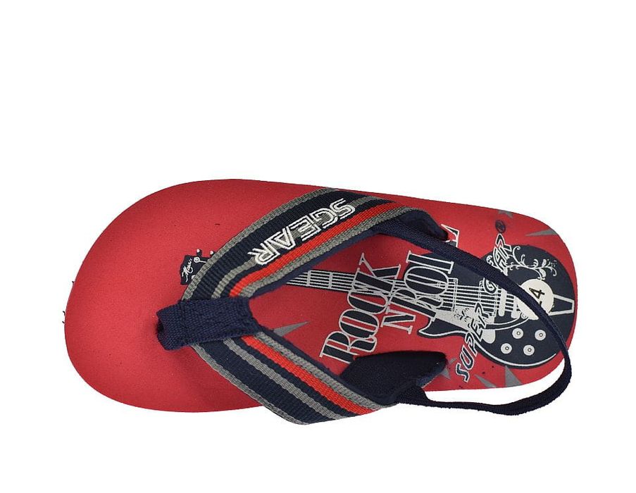 Klapki japonki dziecięce z gumką na piętę A9635 RD rozm. 25