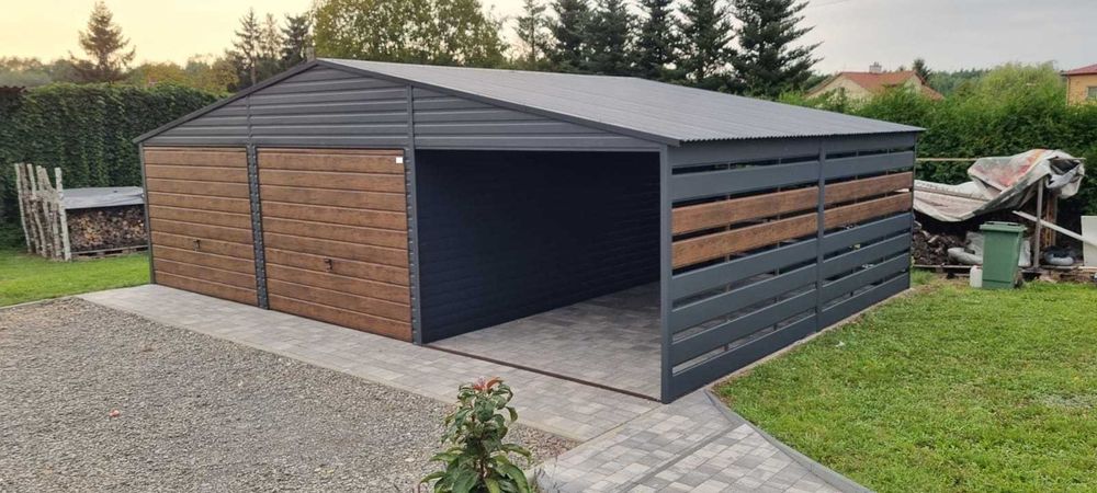 Garaż blaszany PREMIUM 9x6m*profil ocynkowany*KUJAWSKO POMORSKIE *