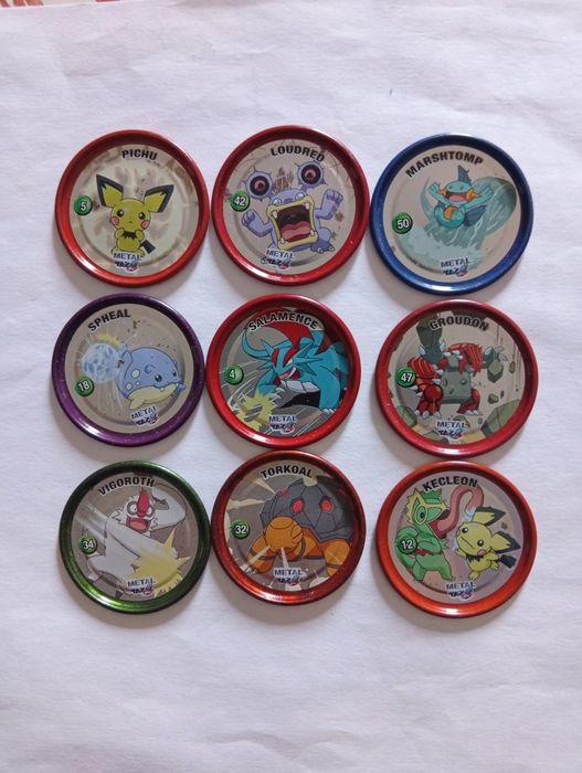 Tazos Pokémon Metálicos Originais