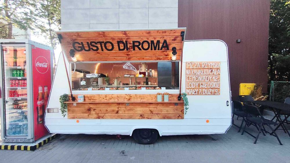 W pełni wyposażony, Stylowy Food Truck / Przyczepa gastronomiczna