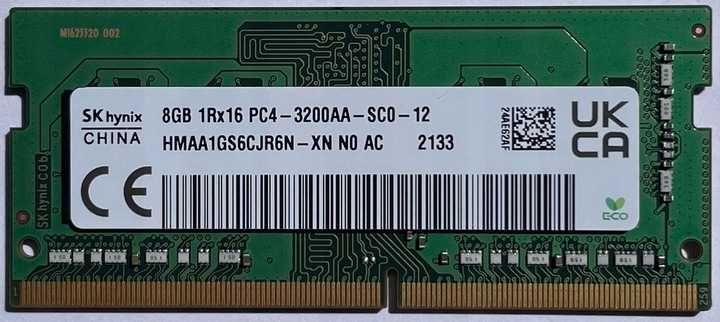 SK Hynix PAMIĘĆ RAM 2x8GB =16GB DDR4 Sodimm 3200mhz CL22 Laptop NOWE !