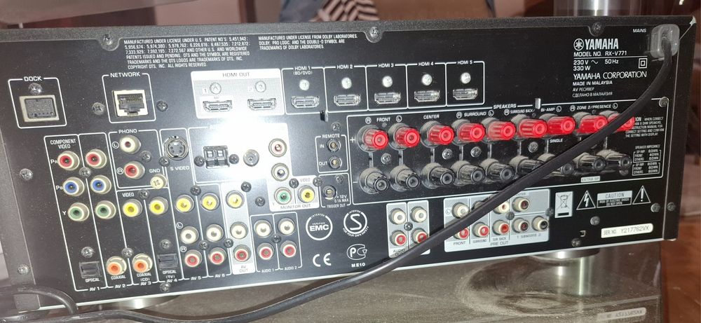Zestaw Kino Domowe 7.1 Jamo Studio / Yamaha RX-V771 / SUB 660