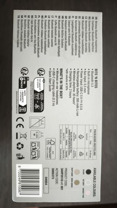 Auscultadores Bluetooth Fresh 'n Rebel - Novos!