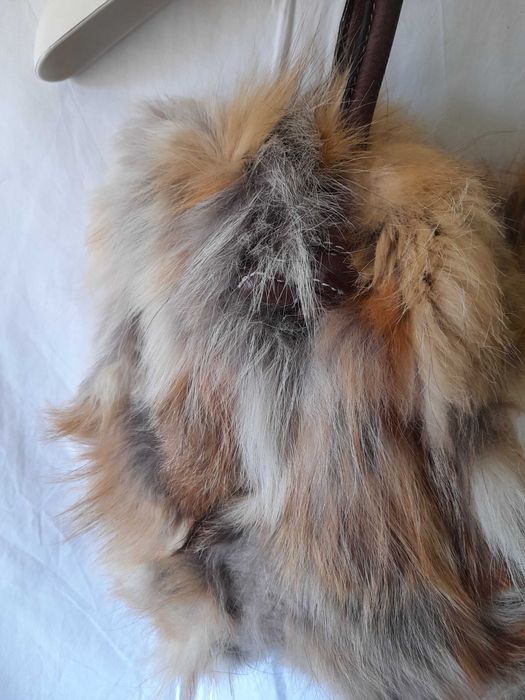 Mala de Mão Vintage em Pêlo de Raposa