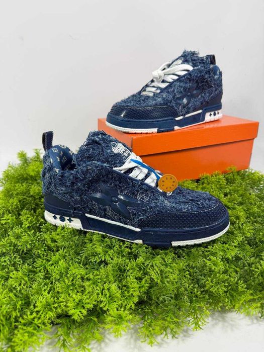 (БЕЗ ПЕРЕДОПЛАТИ) Louis Vuitton Skate луї віттон скейт трейнер сині
