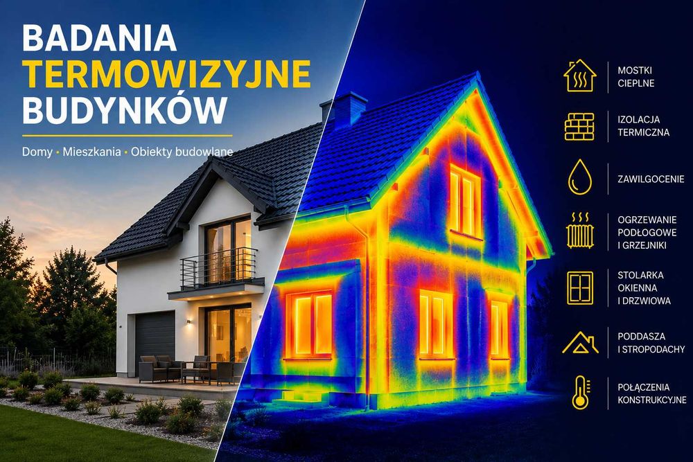 Badanie termowizyjne budynków | Termowizja | Termowizja domu | Opole