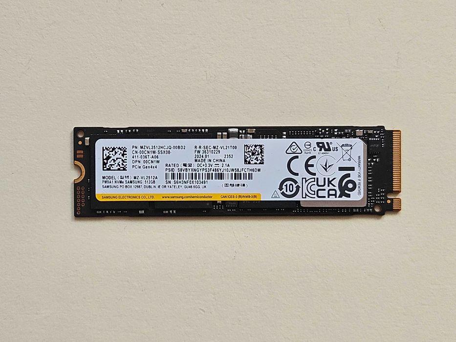 Samsung PM9A1 1024GB NVMe SSD 本体 samsung pm9a1 - купить компьютеры и комплектующие - Цена на OLX.ua