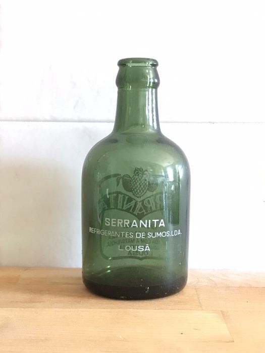 Garrafas refrigerantes pirogravadas antigas portuguesas