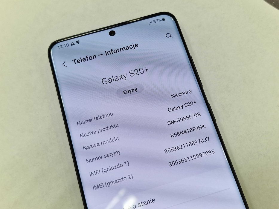 Samsung Galaxy S20+ 4G/ Cosmic Black/ BDB/ 8GB/ 128GB