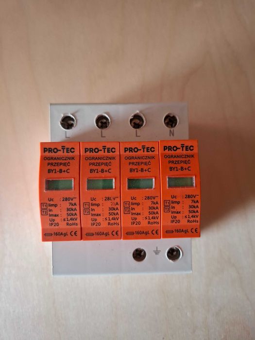 Ogranicznik przepięć B+C 4P BY1-B+C/4 Pro-Tec