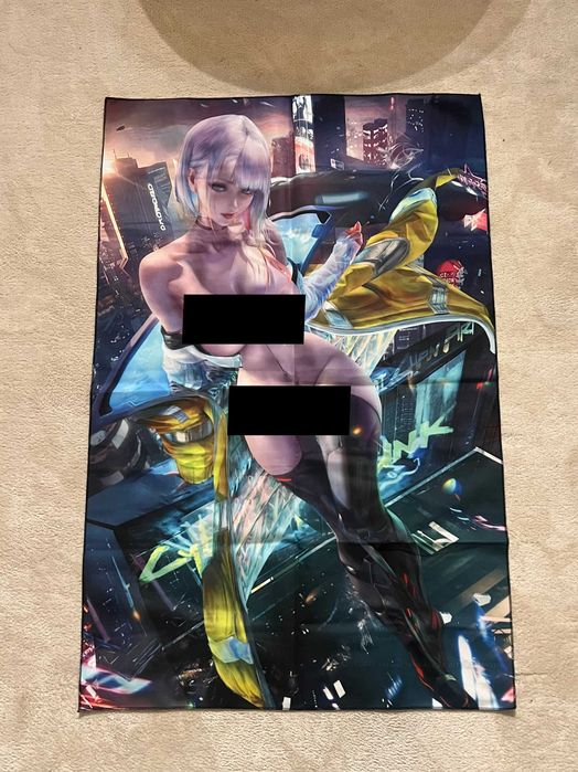 Bnadeira Anime Hent4i CyberPunk Lucy 1m x 0,67 cm