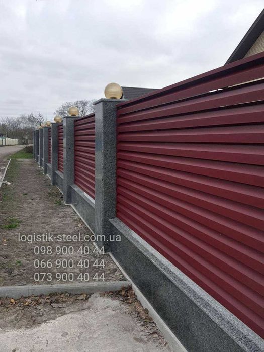 Паркан Жалюзі Металевий Забор Ранчо