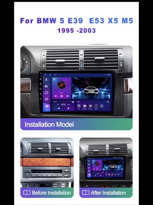 Android для BMW X5 E53 E39 1999 2006 carplay + android auto