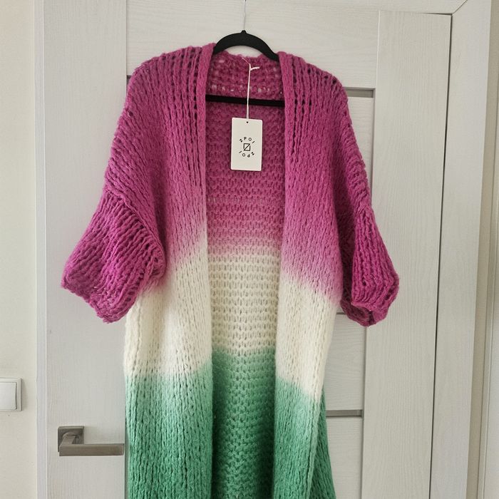 Kardigan-sweter z moherem nowy