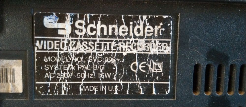 Leitor de cassetes vhs