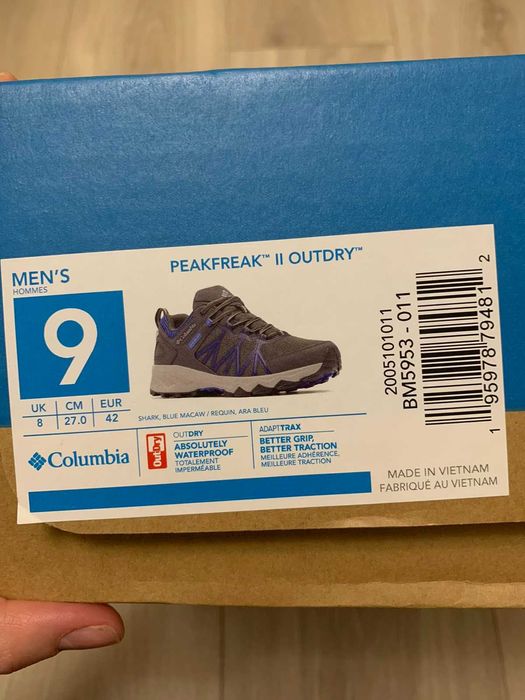 Черевики чоловічі трекінгові Columbia Peakfreak II Outdry